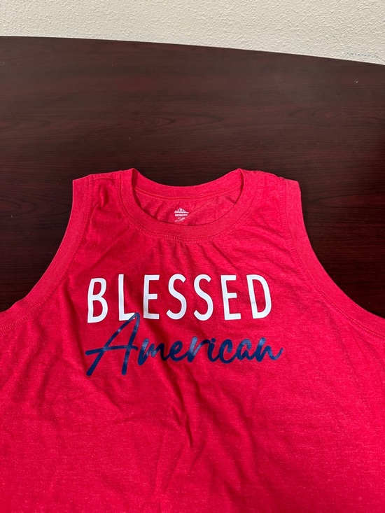 Other - NWOT, Size L (12-14) Blessed American Red Muscle Tank